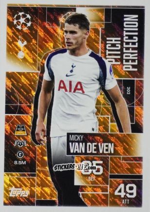 Figurina Micky van de Ven - UEFA Champions League & Europa League 2025-2026. Match Attax Extra
 n. 202 - Topps