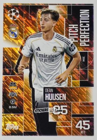 Sticker Dean Huijsen - UEFA Champions League & Europa League 2025-2026. Match Attax Extra
 n. 204 - Topps