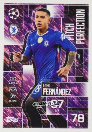 Sticker Enzo Fernandez - UEFA Champions League & Europa League 2025-2026. Match Attax Extra
 n. 209 - Topps