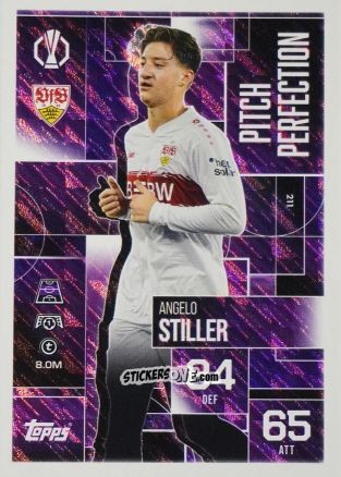 Cromo Angelo Stiller - UEFA Champions League & Europa League 2025-2026. Match Attax Extra
 n. 211 - Topps