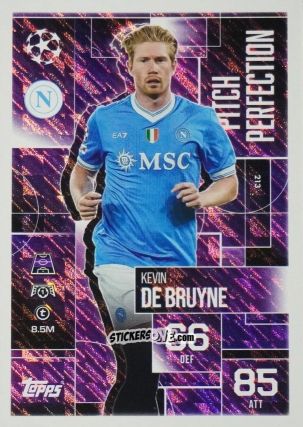 Cromo Kevin De Bruyne - UEFA Champions League & Europa League 2025-2026. Match Attax Extra
 n. 213 - Topps