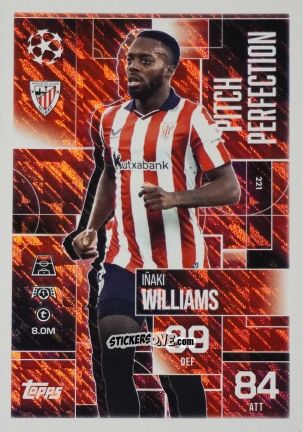 Figurina Inaki Williams - UEFA Champions League & Europa League 2025-2026. Match Attax Extra
 n. 221 - Topps