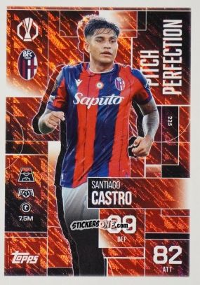 Sticker Santiago Castro - UEFA Champions League & Europa League 2025-2026. Match Attax Extra
 n. 225 - Topps
