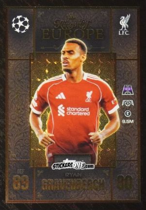 Figurina Ryan Gravenberch - UEFA Champions League & Europa League 2025-2026. Match Attax Extra
 n. 226 - Topps