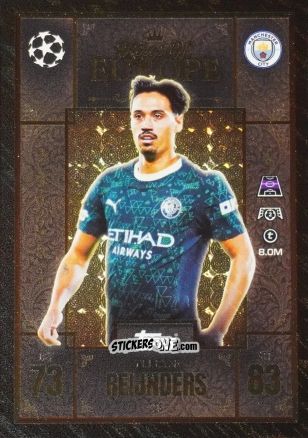 Sticker Tijjani Reijnders - UEFA Champions League & Europa League 2025-2026. Match Attax Extra
 n. 228 - Topps