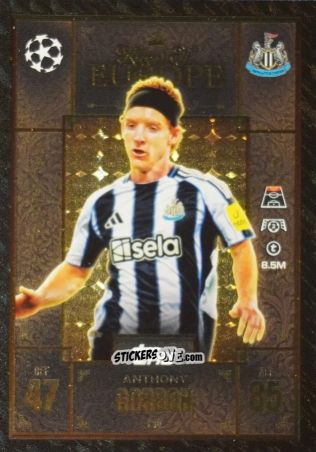 Sticker Anthony Gordon - UEFA Champions League & Europa League 2025-2026. Match Attax Extra
 n. 230 - Topps