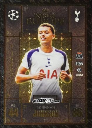 Sticker Brennan Johnson - UEFA Champions League & Europa League 2025-2026. Match Attax Extra
 n. 231 - Topps