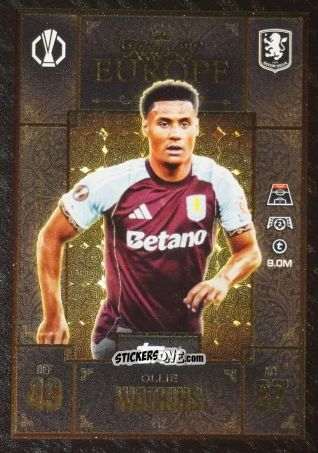 Cromo Ollie Watkins - UEFA Champions League & Europa League 2025-2026. Match Attax Extra
 n. 232 - Topps