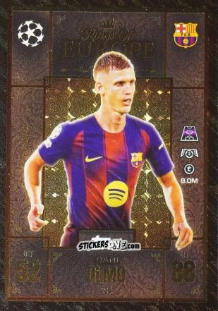Cromo Dani Olmo - UEFA Champions League & Europa League 2025-2026. Match Attax Extra
 n. 235 - Topps