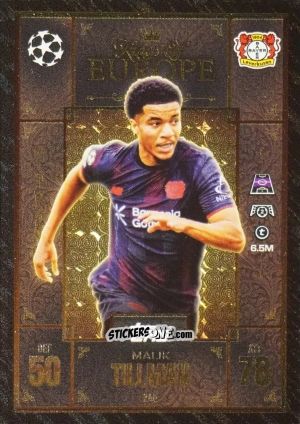 Sticker Malik Tillman - UEFA Champions League & Europa League 2025-2026. Match Attax Extra
 n. 240 - Topps