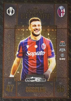 Sticker Riccardo Orsolini - UEFA Champions League & Europa League 2025-2026. Match Attax Extra
 n. 246 - Topps