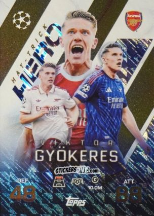 Sticker Viktor Gyökeres - UEFA Champions League & Europa League 2025-2026. Match Attax Extra
 n. 254 - Topps