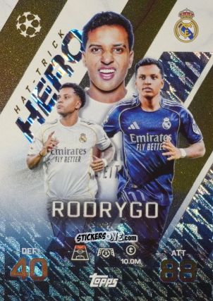 Figurina Rodrygo - UEFA Champions League & Europa League 2025-2026. Match Attax Extra
 n. 257 - Topps