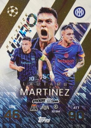 Figurina Lautaro Martinez - UEFA Champions League & Europa League 2025-2026. Match Attax Extra
 n. 260 - Topps