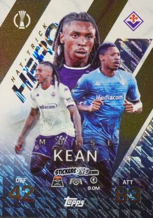 Figurina Moise Kean - UEFA Champions League & Europa League 2025-2026. Match Attax Extra
 n. 261 - Topps