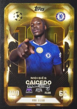 Cromo Moises Caicedo - UEFA Champions League & Europa League 2025-2026. Match Attax Extra
 n. 282 - Topps