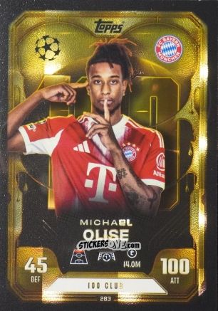Sticker Michael Olise - UEFA Champions League & Europa League 2025-2026. Match Attax Extra
 n. 283 - Topps