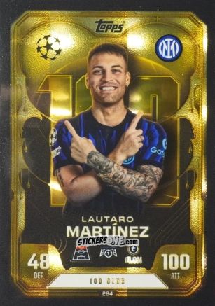 Figurina Lautaro Martinez - UEFA Champions League & Europa League 2025-2026. Match Attax Extra
 n. 284 - Topps