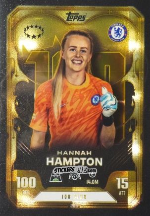 Sticker Hannah Hampton - UEFA Champions League & Europa League 2025-2026. Match Attax Extra
 n. 286 - Topps