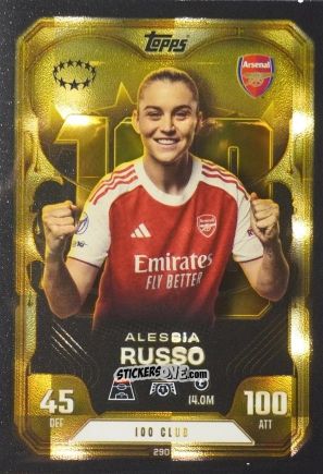 Cromo Alessia Russo - UEFA Champions League & Europa League 2025-2026. Match Attax Extra
 n. 290 - Topps