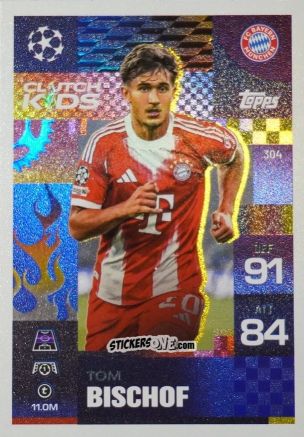 Sticker Tom Bischof - UEFA Champions League & Europa League 2025-2026. Match Attax Extra
 n. 304 - Topps