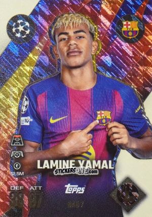 Sticker Lamine Yamal - UEFA Champions League & Europa League 2025-2026. Match Attax Extra
 n. BAB7 - Topps