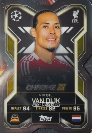 Figurina Virgil Van Dijk - UEFA Champions League & Europa League 2025-2026. Match Attax Extra
 n. CX1 - Topps