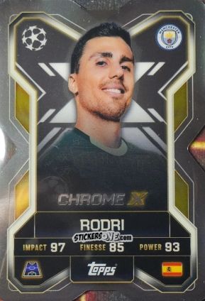 Figurina Rodri - UEFA Champions League & Europa League 2025-2026. Match Attax Extra
 n. CX2 - Topps