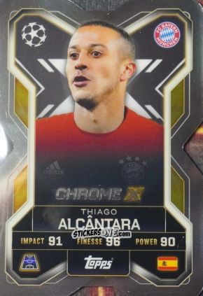 Figurina Thiago Alcantara - UEFA Champions League & Europa League 2025-2026. Match Attax Extra
 n. CX6 - Topps