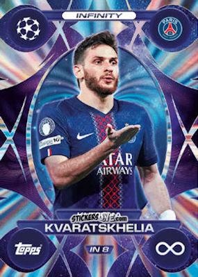 Figurina Khvicha Kvaratskhelia - UEFA Champions League & Europa League 2025-2026. Match Attax Extra
 n. IN8 - Topps