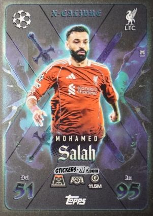 Cromo Mohamed Salah - UEFA Champions League & Europa League 2025-2026. Match Attax Extra
 n. XC1 - Topps