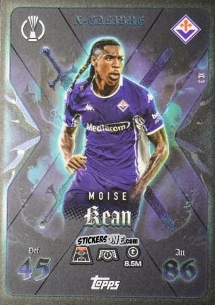 Figurina Moise Kean - UEFA Champions League & Europa League 2025-2026. Match Attax Extra
 n. XC3 - Topps