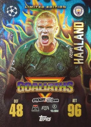 Cromo Erling Haaland - UEFA Champions League & Europa League 2025-2026. Match Attax Extra
 n. GL1 - Topps
