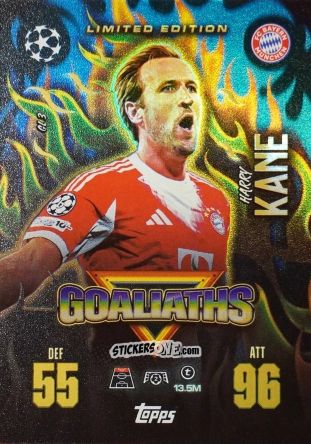 Sticker Harry Kane - UEFA Champions League & Europa League 2025-2026. Match Attax Extra
 n. GL3 - Topps