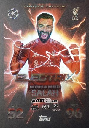 Cromo Mohamed Salah - UEFA Champions League & Europa League 2025-2026. Match Attax Extra
 n. LE3 - Topps