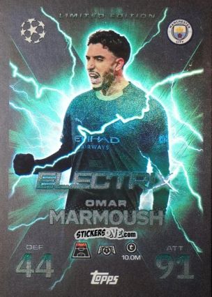 Figurina Omar Marmoush - UEFA Champions League & Europa League 2025-2026. Match Attax Extra
 n. LE5 - Topps