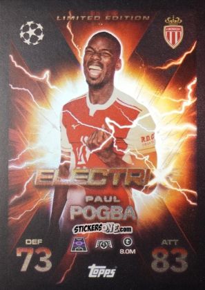 Figurina Paul Pogba - UEFA Champions League & Europa League 2025-2026. Match Attax Extra
 n. LE14 - Topps