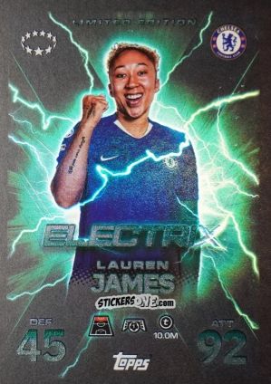 Sticker Lauren James - UEFA Champions League & Europa League 2025-2026. Match Attax Extra
 n. LE17 - Topps