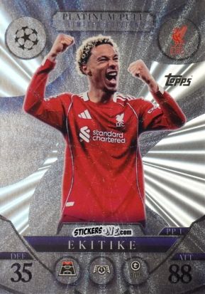 Figurina Hugo Ekitike - UEFA Champions League & Europa League 2025-2026. Match Attax Extra
 n. PP1 - Topps