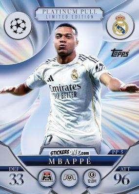 Sticker Kylian Mbappé - UEFA Champions League & Europa League 2025-2026. Match Attax Extra
 n. PP5 - Topps