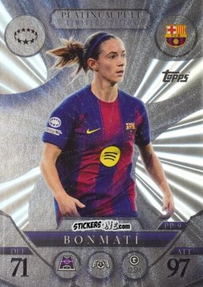 Figurina Aitana Bonmatí - UEFA Champions League & Europa League 2025-2026. Match Attax Extra
 n. PP9 - Topps