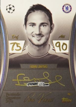 Figurina Frank Lampard - UEFA Champions League & Europa League 2025-2026. Match Attax Extra
 n. PRO2 - Topps