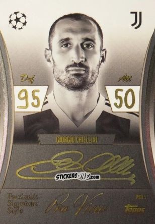 Sticker Giorgio Chiellini - UEFA Champions League & Europa League 2025-2026. Match Attax Extra
 n. PRO5 - Topps