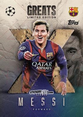 Cromo Lionel Messi - UEFA Champions League & Europa League 2025-2026. Match Attax Extra
 n. LEXG2 - Topps