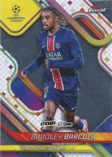 Sticker Bradley Barcola - Finest UEFA Club Competitions 2024-2025
 n. 95 - Topps