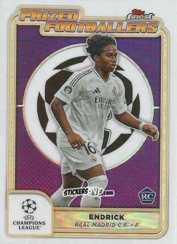 Figurina Endrick - Finest UEFA Club Competitions 2024-2025
 n. PF-16 - Topps