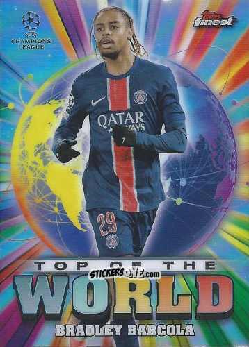 Sticker Bradley Barcola - Finest UEFA Club Competitions 2024-2025
 n. TW-8 - Topps