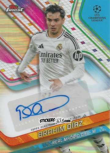 Cromo Brahim Diaz - Finest UEFA Club Competitions 2024-2025
 n. BA-BD - Topps