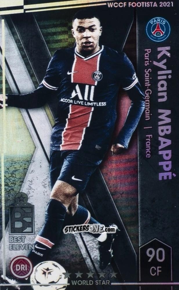 Sticker Kylian Mbappé - Wccf Footista 2021 n. EXTRA-5 - Panini