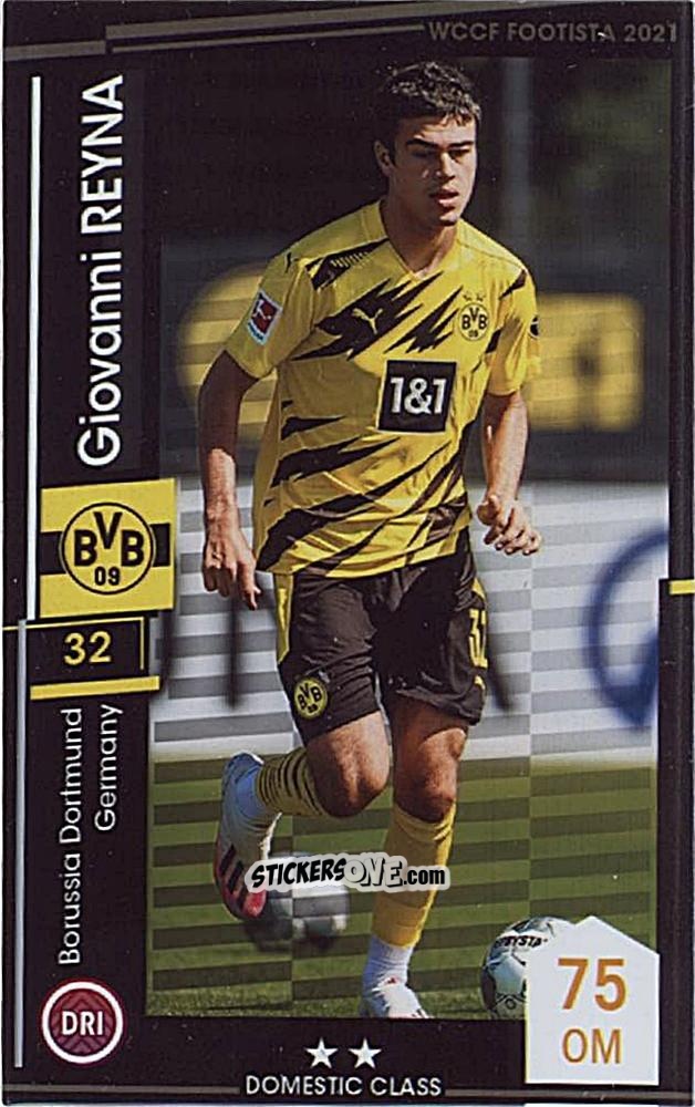 Cromo Giovanni Reyna - Wccf Footista 2021 n. CPC-3 - Panini